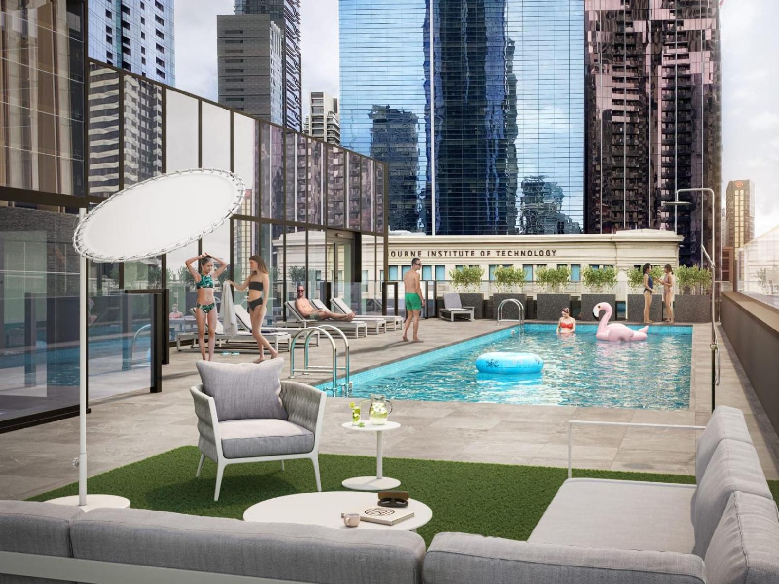 Studio Apartments At Aurora Near Melbourne Port Exterior photo